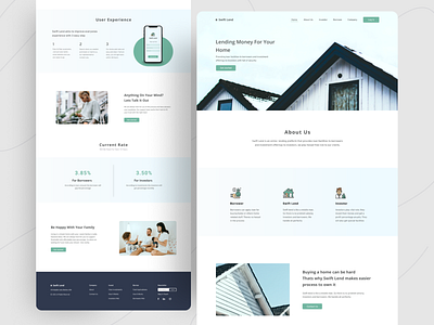 Online Lending Platform 2020 business figma home investor landing page layout lending loan trending ui ui design uiux userinterface ux uxdesign web design website