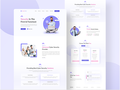 Cyber Security Landing page 2021 agency business concept cyber interaction interface landing page landing page ui security trending typography ui ux uxui web design webdesign website