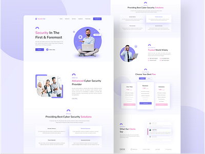 Cyber Security Landing page