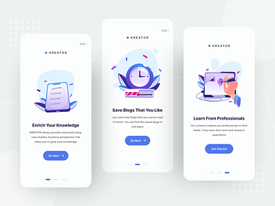 App Onboarding design