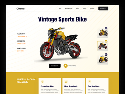 Bike Hero & Header Exploration