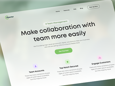 Team Management || Hero Exploration designer header hero management mobile product design task team ui ux web design website