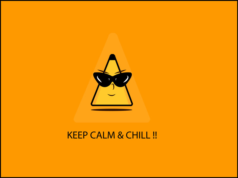 Keep Calm & chill animation art design gif illustration photoshop