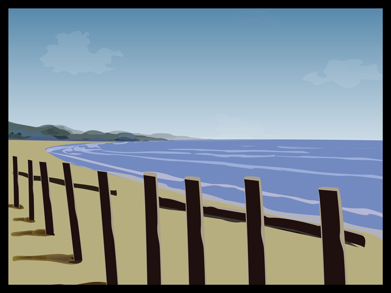 sea beach ( illustration) vector photoshop illustrator artwork illustration art sea beach