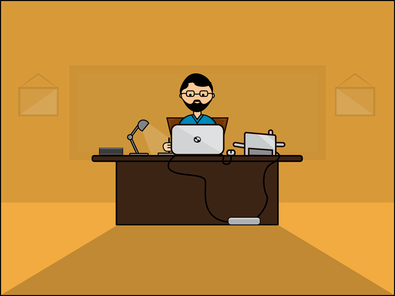 Working as a Designer animation artist designer gif illustration