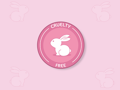 cruelty free art cruelty illustration label minimalistic simple sticker vector
