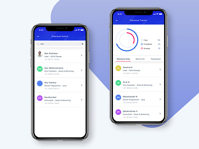 HR Management design hr mobile app uidesign