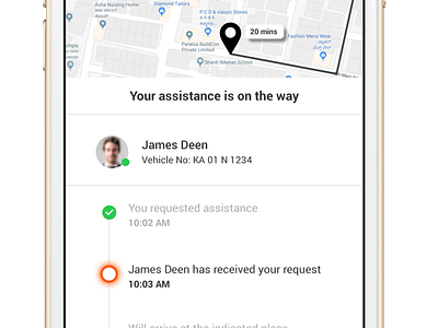 Assistance Tracker mobile app mobile app design uidesign
