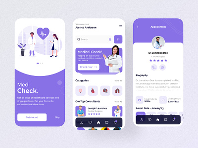 Medical Mobile App UI Design
