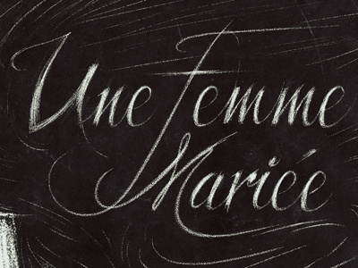 Une Femme Mariée (A Married Woman) cinema design experimental french godard illustration jean luc lettering poster type