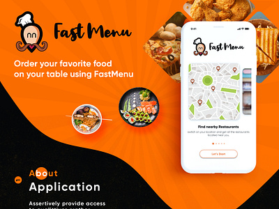 Fast Menu - Live Restaurant Menu Mobile App | Food App android app app app case study app design app ui application branding design food app food booking food ordering app illustration logo mobileapp restaurant app restaurants ui ui designer uiuxdesign