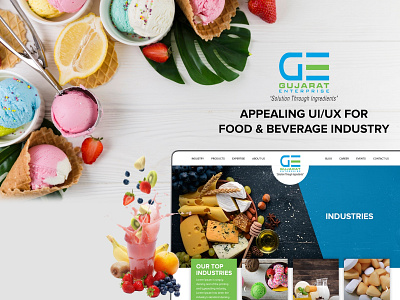 Food Industry Website | UI/UX of Food & Beverage Website