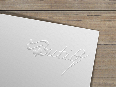Logo Butiqa adobe illustrator brand branding design illustration logo psd typography