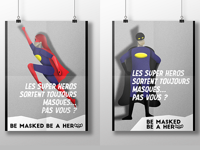 Be masked be a hero illustration