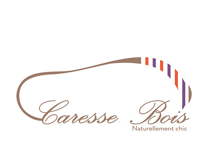 Logo rayures for Caresse Bois