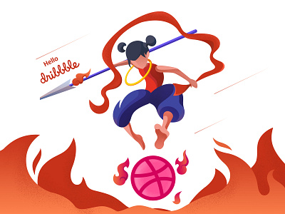 Hello dribbble 插图 设计