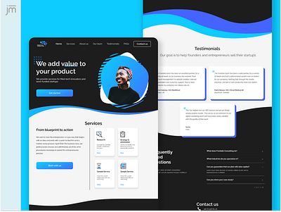 Frontalis Web page redesign color design figma photoshop ui uidesign webdesign