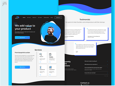 Frontalis Web page redesign