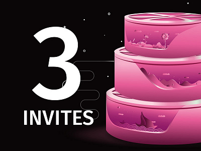 3 Invites dribbble dribbble player giveaway invitation invites giveaway join member