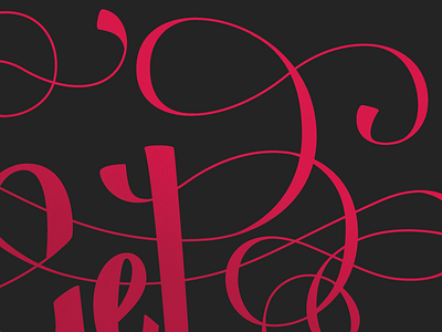 NOW hand lettering illustration letter lettering script swirls typography