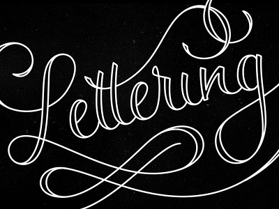 Lettering 01 black hand lettering illustration letter lettering script typography white