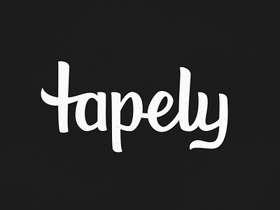 tapely branding letter lettering logo logotype music tapely