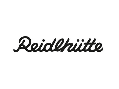 Reidlhütte Lettering custom type en garde hand lettering letter lettering marie zieger reidlhütte script sign signage