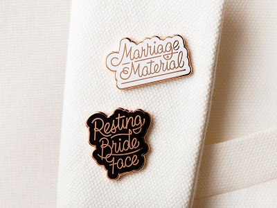 Floravere Pins branding bridal custom typography enamel fashion floravere gowns hand lettering lettering luxury packaging pins