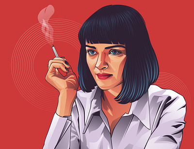 pulp fiction adobe illustrator adobeillustrator branding illustration illustrator logo design vector vector vexel vectorvexel vexel