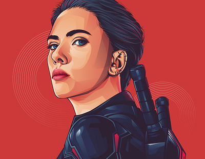 black widow adobe illustrator adobeillustrator art design illustration illustrator vector vector vexel vectorvexel vexel