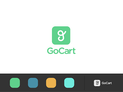 GoCart app cart concept design flat logo mobile philippines startup