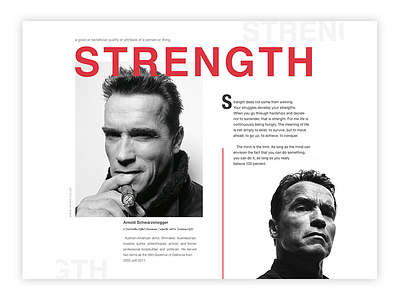Strength cap exploration fonts hanging page typography web
