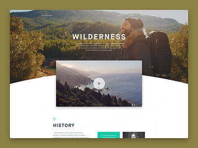 Wilderness—01 backpacking design layout travel vagabond web wilderness
