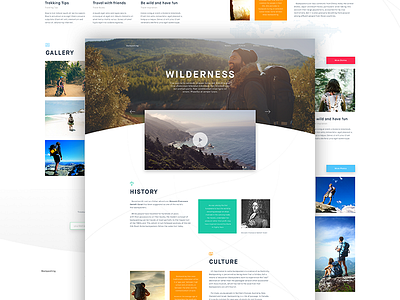 Wilderness—02 backpacking grid layout travel website wild