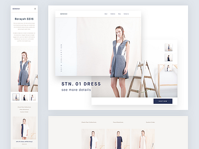 Berayah SS16 brand concept ecommerce fashion shop ui ux web