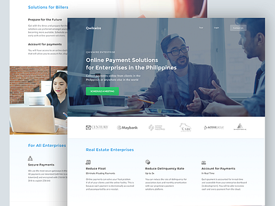 Enterprise Page 💰 fintech payment philippines qwikwire solutions startup website