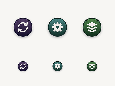 Icons gradient icons interface load refresh settings