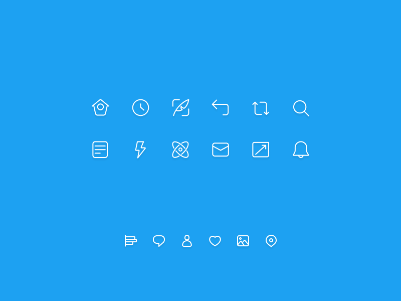 Twitter Icons by Miramark Diaz on Dribbble