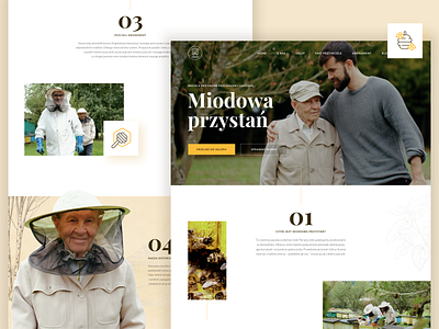 Miodowa Przystań 🍯 bee clean design desktop family honey interface ui ux web webdesign website