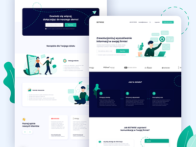 Botwise Landing Page clean design desktop interface landing simple ui ux web webdesign website