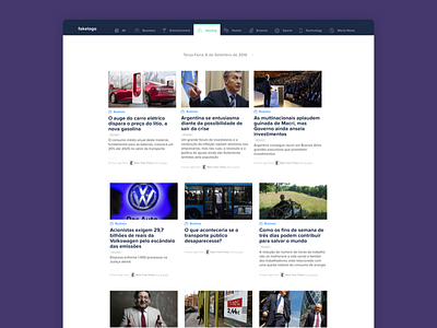 News Site app dashboard news