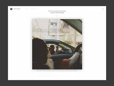 Instagram Lightbox for #dailyUI Day 2