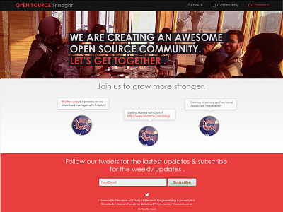 OpenSource Community community opensource web design