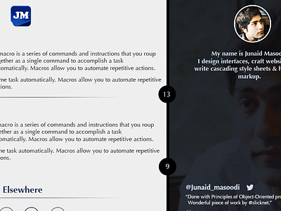 Junaid Masoodi's Blog Homepage homepage portfolio website