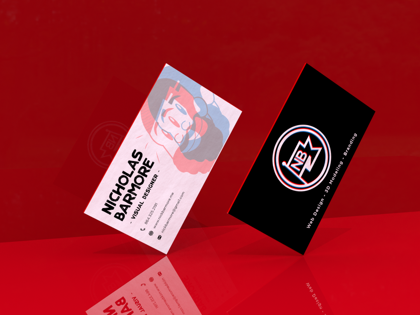 Personal Branding Business Cards by Nicholas Barmore on Dribbble