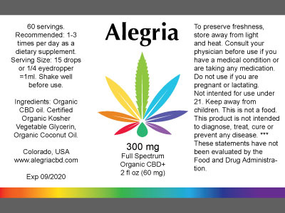 Organic Medicine Label