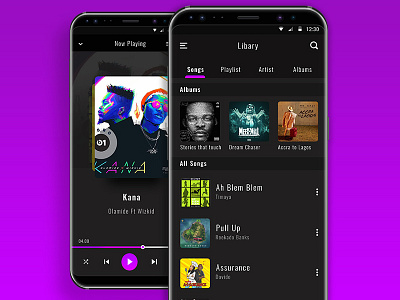 Music Player App daily ui interaction design mobile app design music player product design ui design ux design