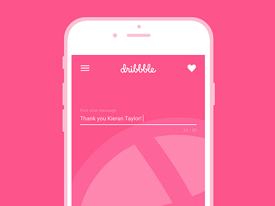 I'm on Dribbble! first shot