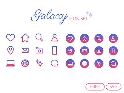 Galaxy icon set drawing galaxy icon set icons svg vector web web design