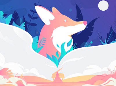 Foxy Tunes concept art fantasy illustration illustrator